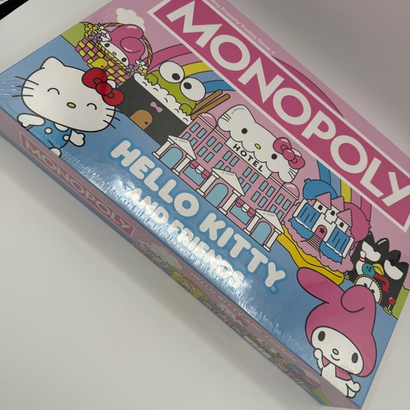 Hello Kitty and Friends Monopoly Board Game Fast Dealing Property Trading - Picture 3 of 3